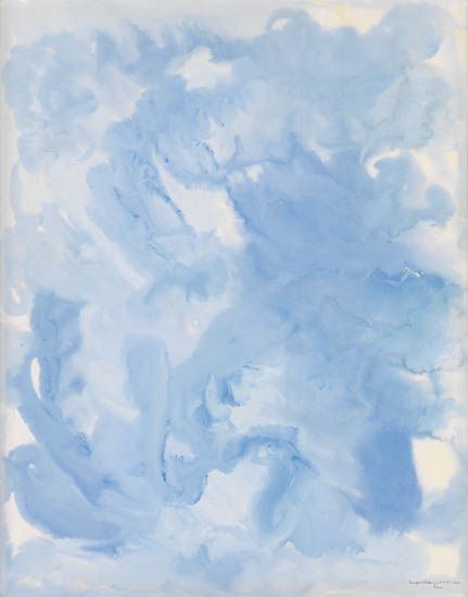 BEAUFORD DELANEY (1901- 1979) Untitled (Composition in Blue).